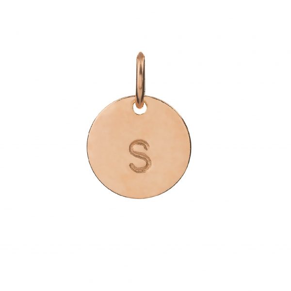 Mini Rose Gold Personalised Disc Charm