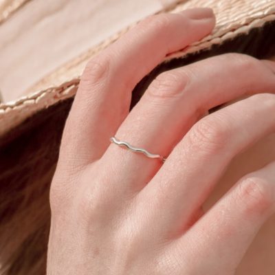 Our dreamy Wave Stacking Ring has been designed with the ocean in mind.