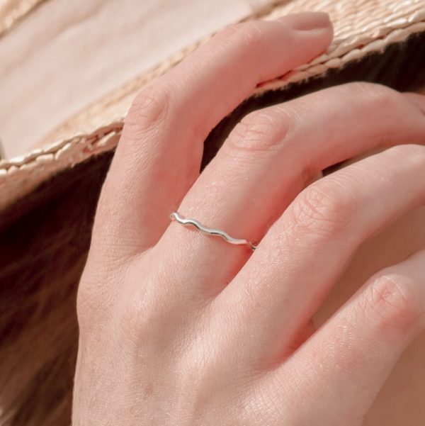 Our dreamy Wave Stacking Ring has been designed with the ocean in mind.