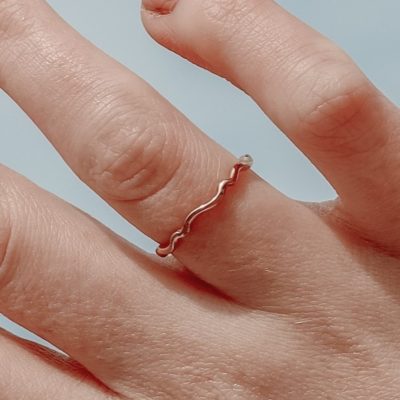 Our dreamy Wave Stacking Ring has been designed with the ocean in mind
