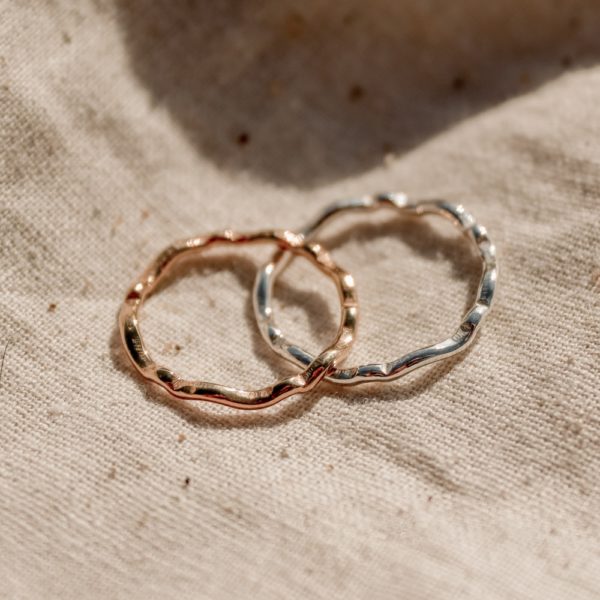 Our dreamy Wave Stacking Ring has been designed with the ocean in mind