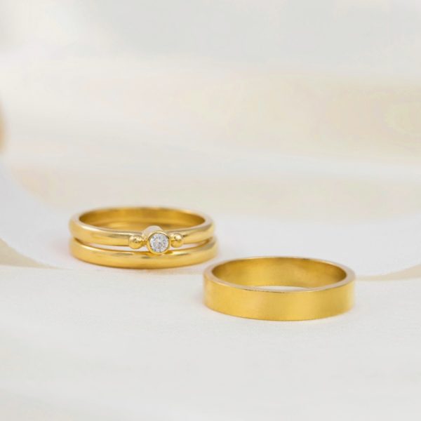 Solid Gold Wedding Rings
