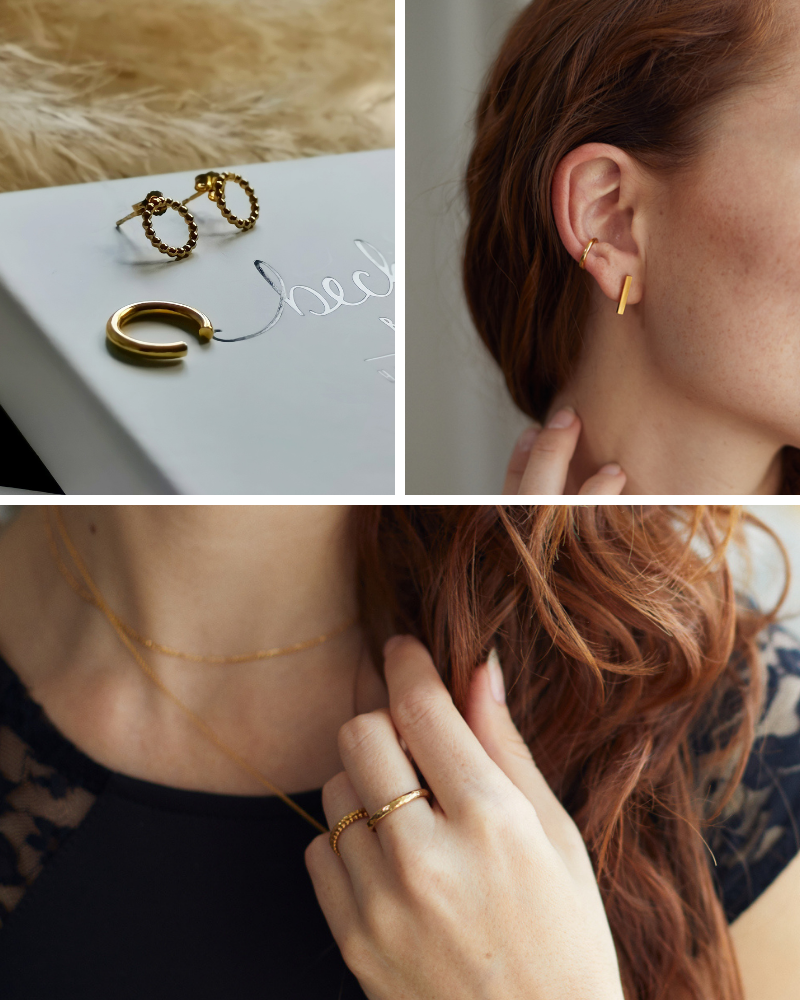 The Fine Collection. Luxurious jewellery hand crafted in recycled 9ct & 18ct gold and designed for wearing every day